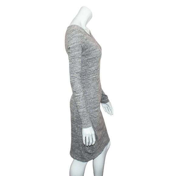Isabel Marant Etoile Ela ruched jersey dress Heather Gray Size 40 - Picture 6 of 8